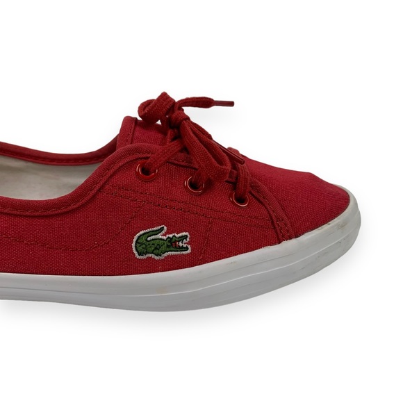 Lacoste Red Ziane Chunky Sneakers - Picture 8 of 8